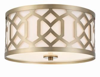 Jennings Three Light Flush Mount in Aged Brass (60|2263-AG)