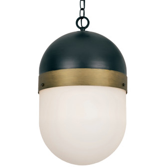 Capsule Three Light Outdoor Pendant in Matte Black / Textured Gold (60|CAP-8506-MK-TG)