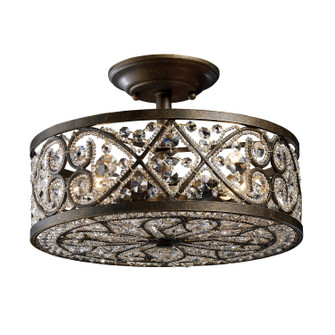 Amherst Four Light Semi Flush Mount in Antique Bronze (45|11286/4)