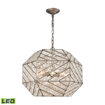 Constructs LED Chandelier in Weathered Zinc (45|11837/8-LED)