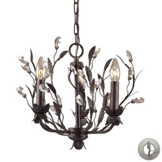 Circeo Three Light Chandelier in Deep Rust (45|8058/3-LA)