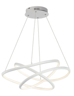 Twisted LED Pendant in Matte White (86|E30645-MW)