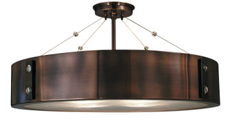 Oracle Four Light Flush / Semi-Flush Mount in Roman Bronze with Ebony Accents (8|5394 RB/EB)