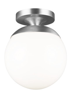 Leo - Hanging Globe One Light Wall / Ceiling Semi-Flush Mount in Satin Aluminum (454|7518-04)