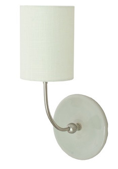 Scatchard One Light Wall Sconce in Gray Gloss and Satin Nickel (30|GS775-SNGG)