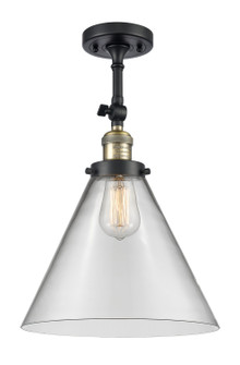 Franklin Restoration LED Semi-Flush Mount in Black Antique Brass (405|201F-BAB-G42-L)