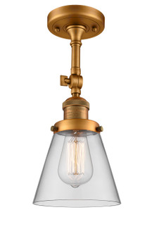 Franklin Restoration One Light Semi-Flush Mount in Brushed Brass (405|201F-BB-G62)