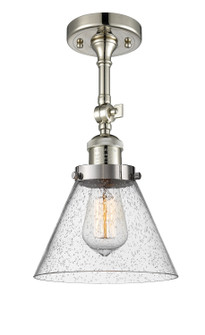 Franklin Restoration LED Semi-Flush Mount in Polished Nickel (405|201F-PN-G44-LED)