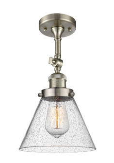 Franklin Restoration LED Semi-Flush Mount in Brushed Satin Nickel (405|201F-SN-G44-LED)