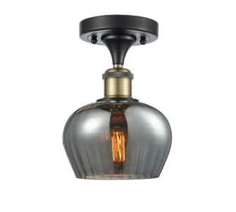 Ballston One Light Semi-Flush Mount in Black Antique Brass (405|516-1C-BAB-G93)