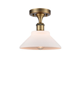 Ballston One Light Semi-Flush Mount in Brushed Brass (405|516-1C-BB-G131)