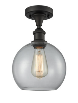 Ballston One Light Semi-Flush Mount in Oil Rubbed Bronze (405|516-1C-OB-G122)