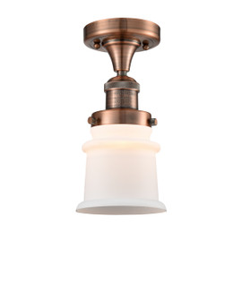 Franklin Restoration One Light Semi-Flush Mount in Antique Copper (405|517-1CH-AC-G181S)