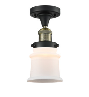 Franklin Restoration One Light Semi-Flush Mount in Black Antique Brass (405|517-1CH-BAB-G181S)