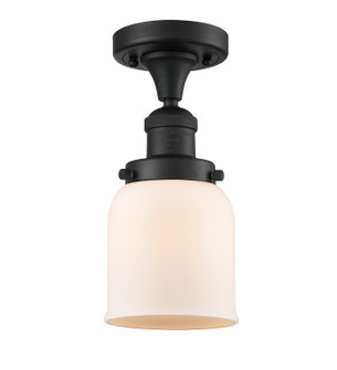 Franklin Restoration One Light Semi-Flush Mount in Matte Black (405|517-1CH-BK-G51)
