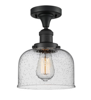 Franklin Restoration One Light Semi-Flush Mount in Matte Black (405|517-1CH-BK-G74)