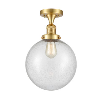 Franklin Restoration LED Semi-Flush Mount in Satin Gold (405|517-1CH-SG-G204-10-LED)