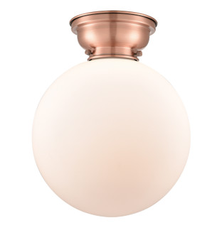 Franklin Restoration One Light Flush Mount in Antique Copper (405|623-1F-AC-G201-12)