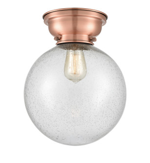 Franklin Restoration LED Flush Mount in Antique Copper (405|623-1F-AC-G204-10-LED)