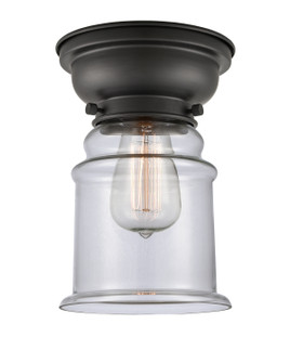 Franklin Restoration One Light Flush Mount in Matte Black (405|623-1F-BK-G182)