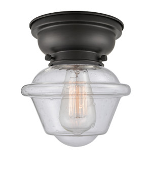 Franklin Restoration One Light Flush Mount in Matte Black (405|623-1F-BK-G534)