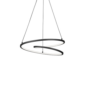 Twist LED Pendant in Black (347|PD11119-BK)