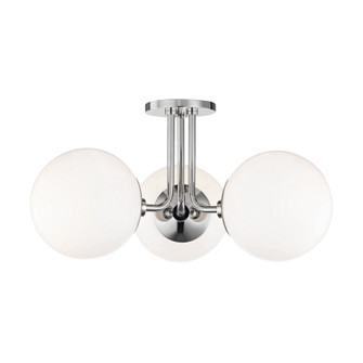 Stella Three Light Semi Flush Mount in Polished Nickel (428|H105603-PN)