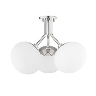 Estee Three Light Semi Flush Mount in Polished Nickel (428|H134603-PN)