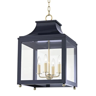 Leigh Four Light Lantern in Aged Brass (428|H259704L-AGB/NVY)
