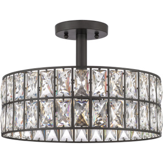 Coffman Three Light Semi Flush Mount in Western Bronze (10|QF4046WT)