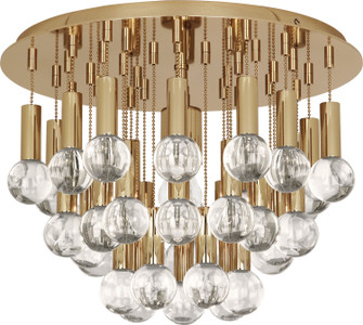 Jonathan Adler Milano One Light Flushmount in Polished Brass w/Crystal (165|754)