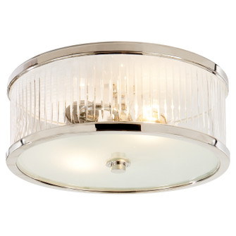 Randolph Two Light Flush Mount in Polished Nickel (268|AH 4201PN-FG)