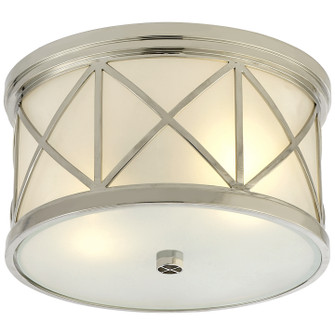 Montpelier Two Light Flush Mount in Polished Nickel (268|SK 4010PN-FG) Montpelier Two Light Flush Mount in Polished Nickel (268|SK 4010PN-FG)
