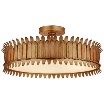 Leslie LED Semi-Flush Mount in Gilded Iron (268|SK 4207GI)