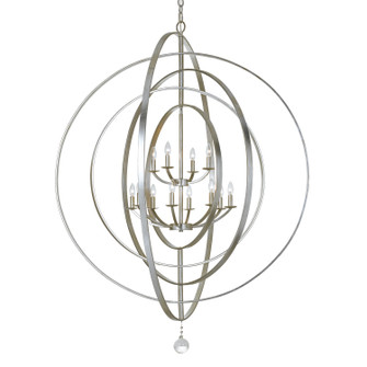 Luna 12 Light Chandelier in Antique Silver (60|590-SA)