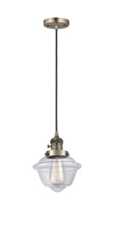 Franklin Restoration One Light Mini Pendant in Antique Brass (405|201CSW-AB-G532)