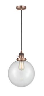 Franklin Restoration LED Mini Pendant in Antique Copper (405|201CSW-AC-G202-10-LED)