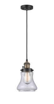 Franklin Restoration One Light Mini Pendant in Black Antique Brass (405|201CSW-BAB-G192)