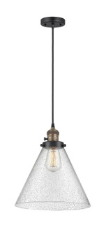 Franklin Restoration LED Pendant in Black Antique Brass (405|201CSW-BAB-G44-L)
