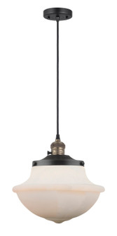 Franklin Restoration One Light Mini Pendant in Black Antique Brass (405|201CSW-BAB-G541)