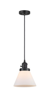Franklin Restoration One Light Mini Pendant in Matte Black (405|201CSW-BK-G41)