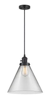 Franklin Restoration One Light Mini Pendant in Matte Black (405|201CSW-BK-G42-L)