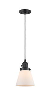 Franklin Restoration LED Mini Pendant in Matte Black (405|201CSW-BK-G61-LED)