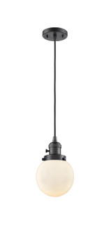 Franklin Restoration One Light Mini Pendant in Oil Rubbed Bronze (405|201CSW-OB-G201-6)