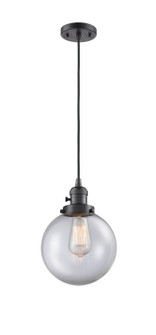 Franklin Restoration LED Mini Pendant in Oil Rubbed Bronze (405|201CSW-OB-G202-8-LED)