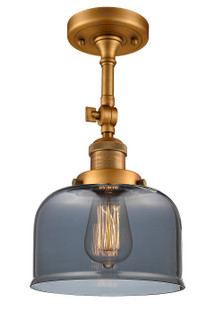 Franklin Restoration One Light Semi-Flush Mount in Brushed Brass (405|201F-BB-G73)