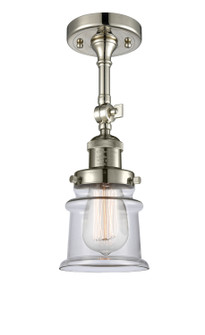 Franklin Restoration One Light Semi-Flush Mount in Polished Nickel (405|201F-PN-G182S)