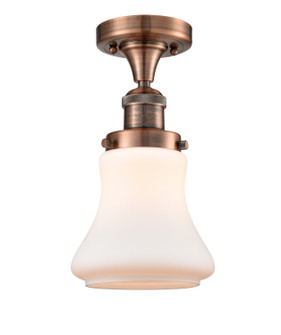 Franklin Restoration One Light Semi-Flush Mount in Antique Copper (405|517-1CH-AC-G191)