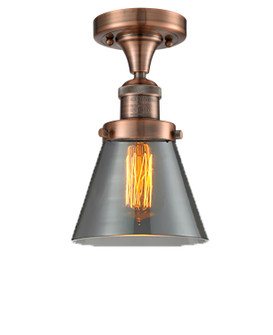 Franklin Restoration One Light Semi-Flush Mount in Antique Copper (405|517-1CH-AC-G63)