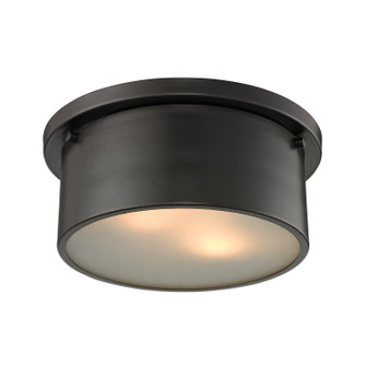 Simpson Two Light Flush Mount in Oil Rubbed Bronze (45|11810/2)